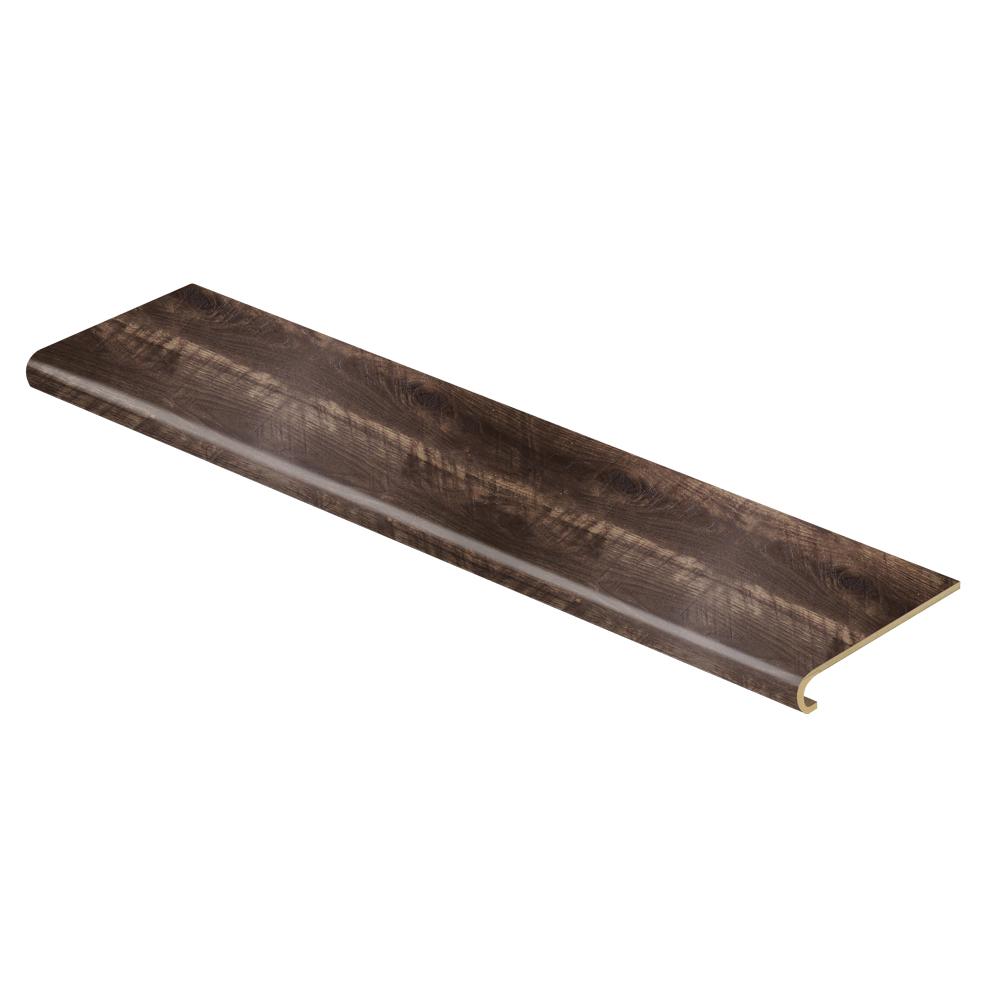 Concrete Laminate Stair Treads Flooring The Home Depot Coffee Antique Walnut 94 In Length X 12 1 8 Deep