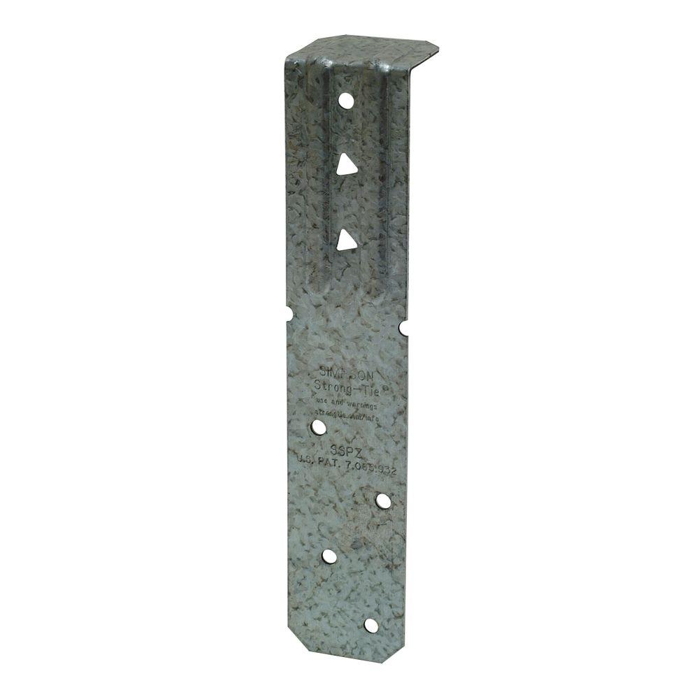Simpson StrongTie SSP 18Gauge ZMAX Galvanized Single Stud PlateSSPZ