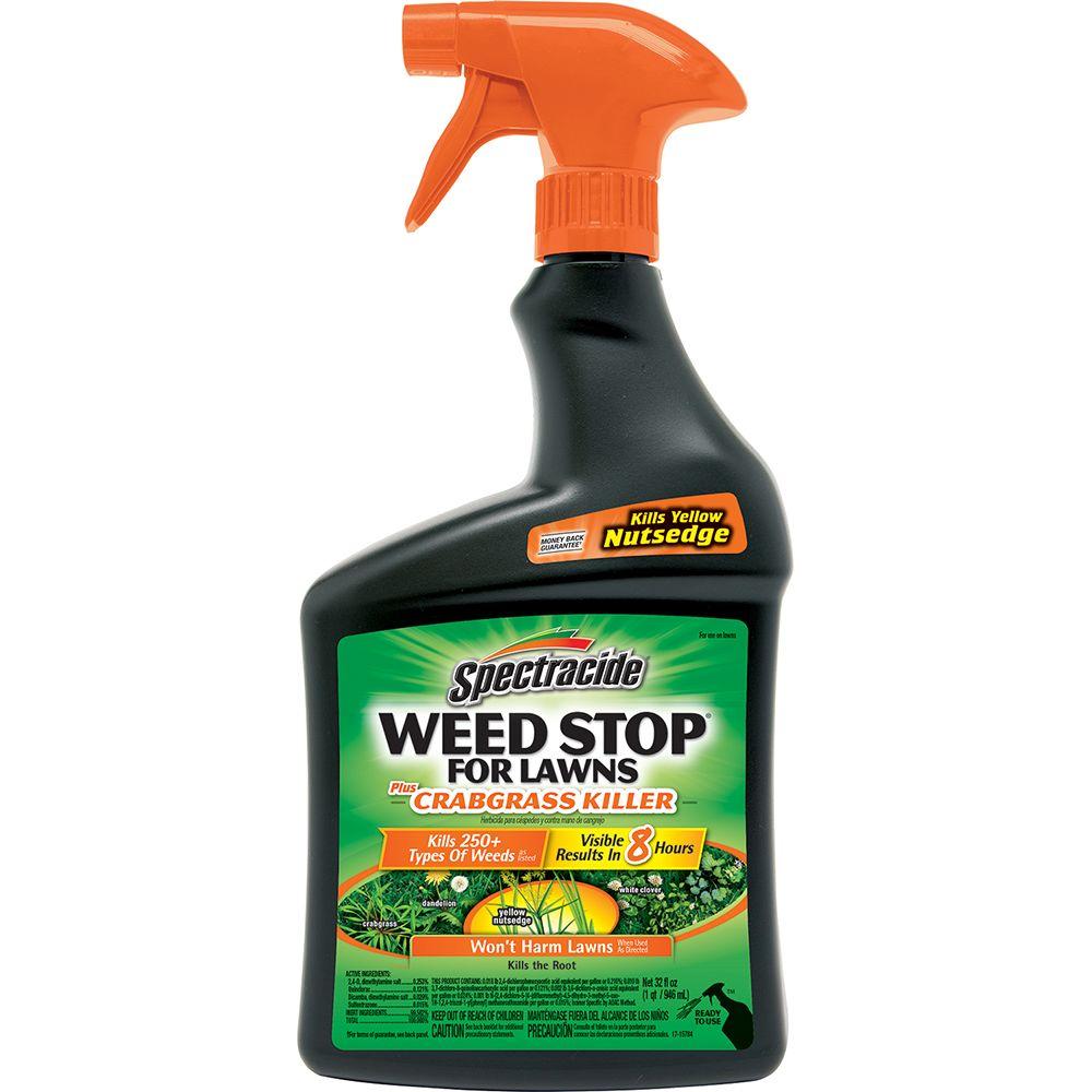 Spectracide Weed Stop 32 oz. Ready-to-Use Plus Crabgrass Killer Sprayer ...