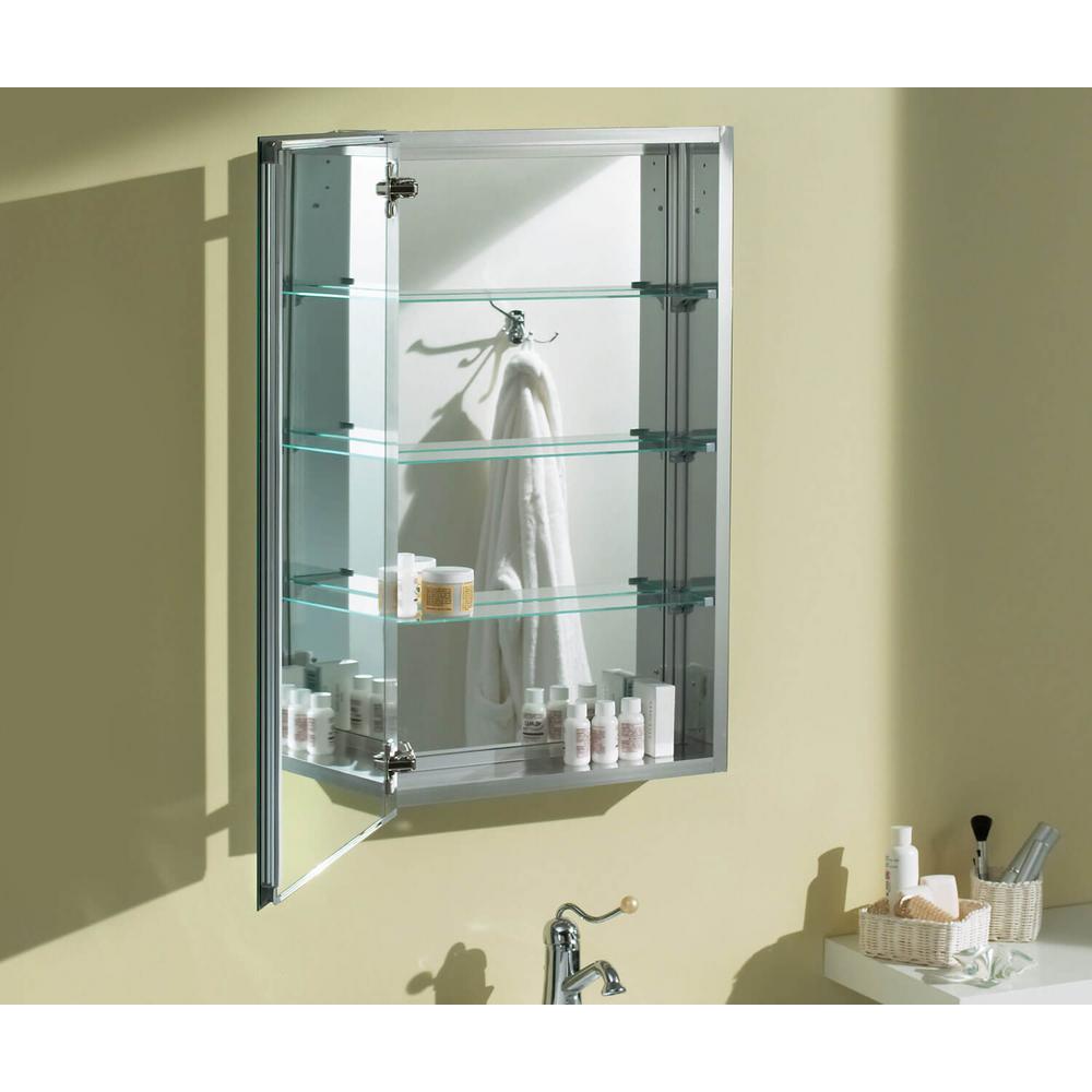 Maax Sv1530 15 In X 30 In Recessed Or Surface Mount Medicine Cabinet In Single View Beveled Mirror 126522 801 084 000 The Home Depot