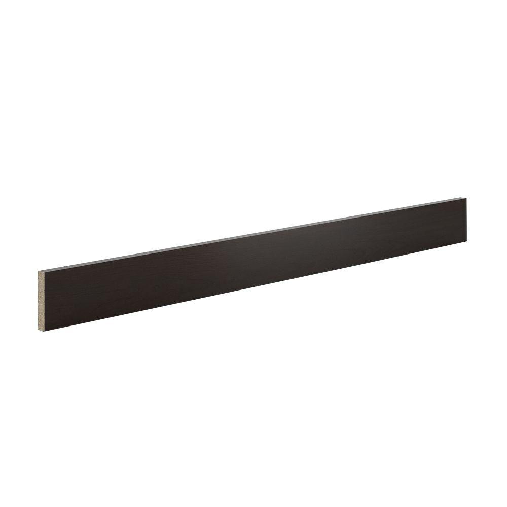 Eurostyle 4x93x0 75 In Toe Kick In Dark Brown Melamine BASE C The   Eurostyle Kitchen Cabinet Toe Kicks Base C 64 300 