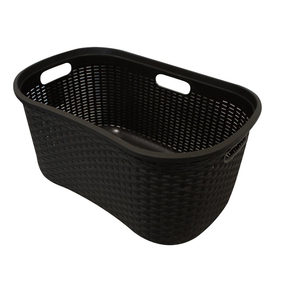 black laundry basket