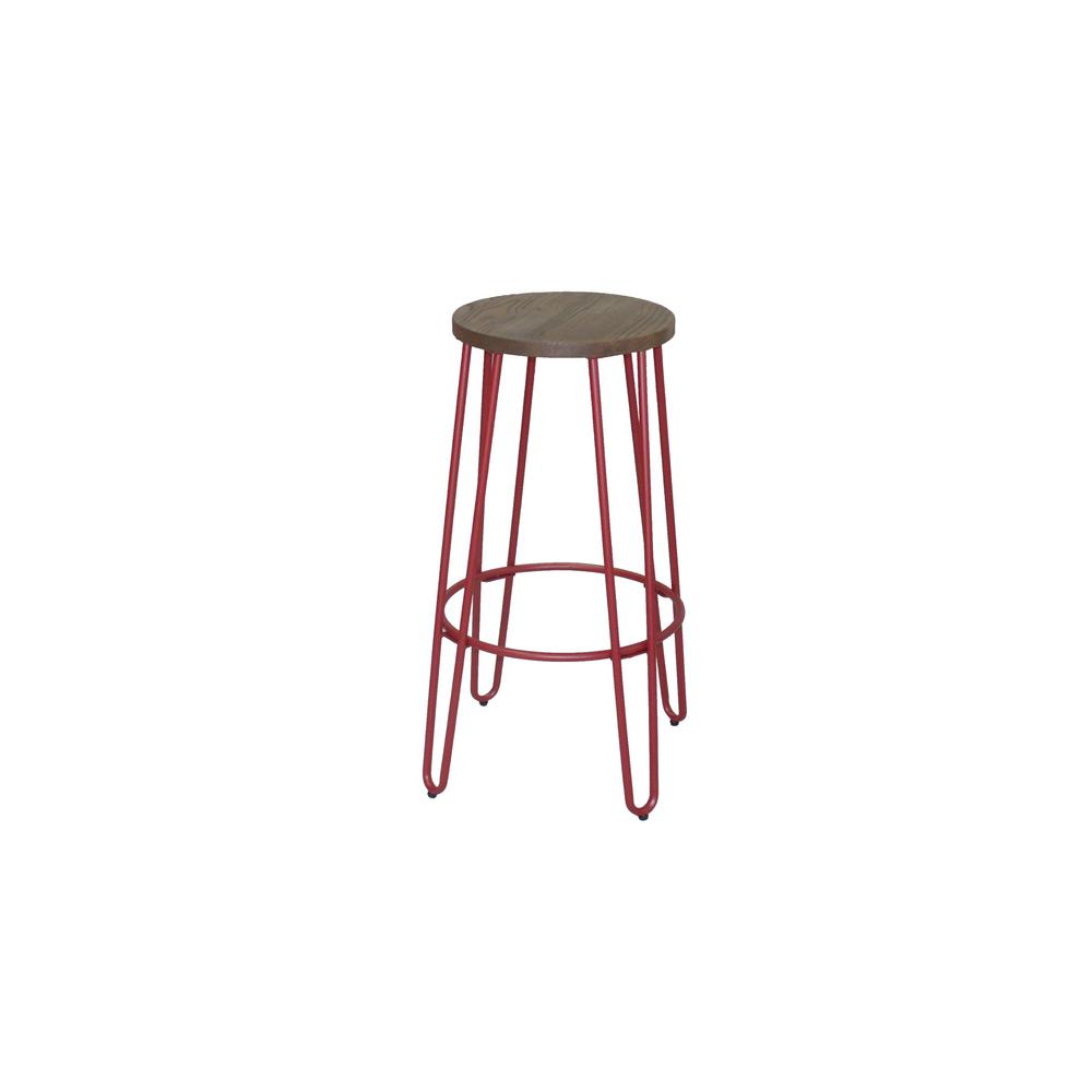 Rustic Red Bar Stools Kitchen Dining Room Furniture The Matte Red Bar Stool