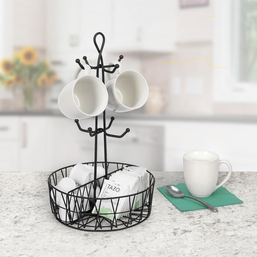 Spectrum Paxton 8 Hook Mug Tree Coffee Tea Cup Display Stand