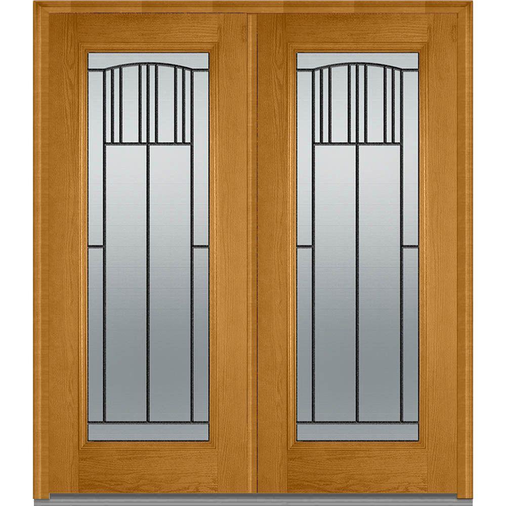 MMI Door 64 in. x 80 in. Madison LeftHand Inswing Full Lite Decorative