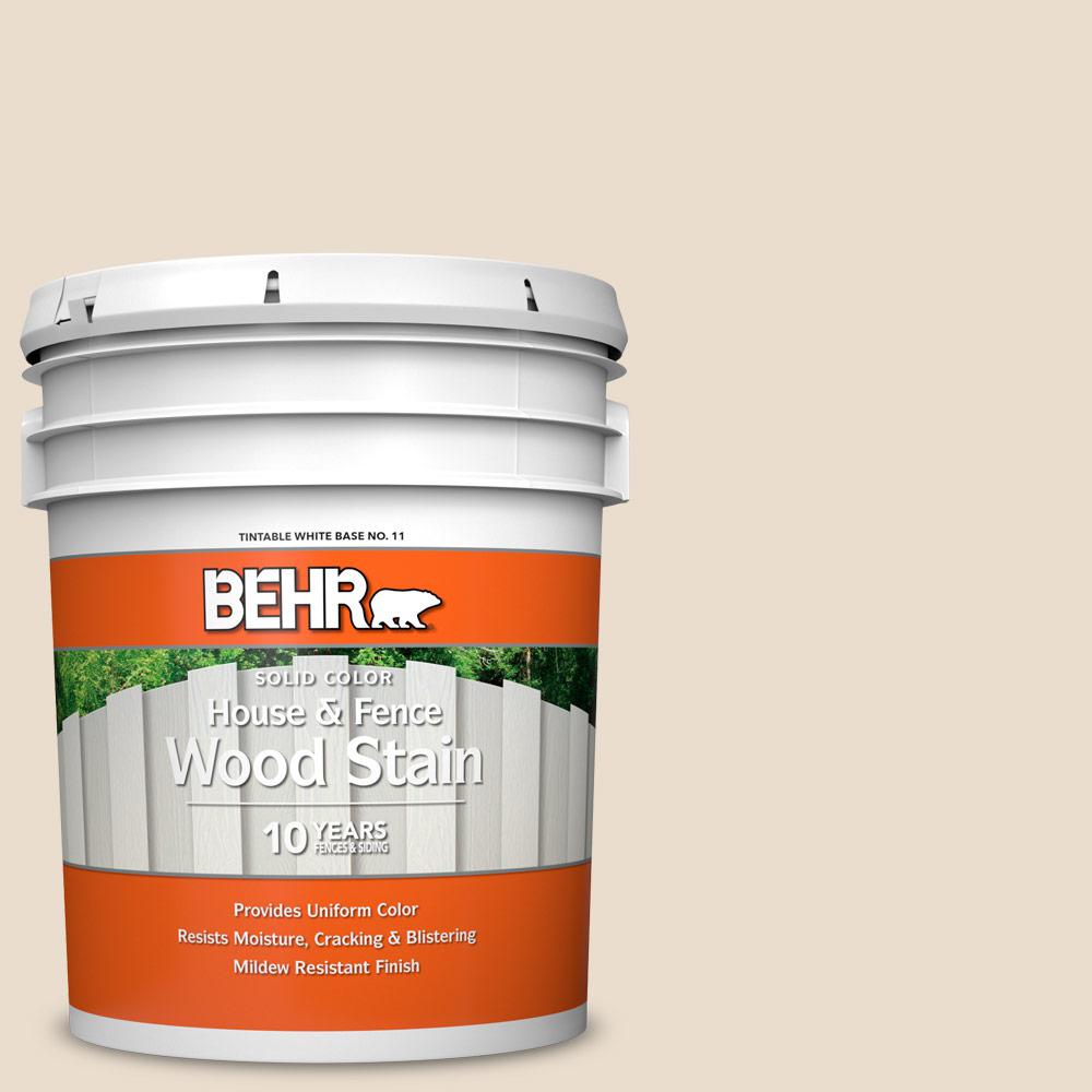 BEHR 5 gal. 23 Antique White Solid Color House and Fence Exterior Wood