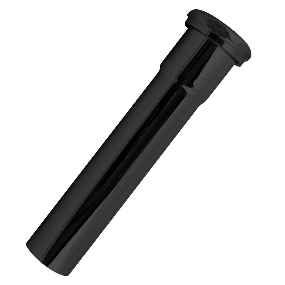 17 Gauge Slip Joint Extension Tube for Lavatory Drain with Tailpiece Finish Satin Gold