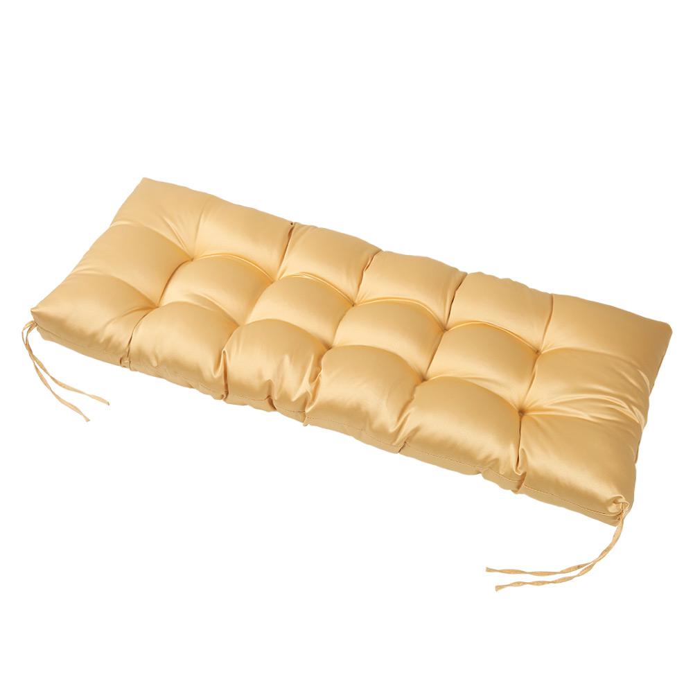 A Yellow Bench Cushion In A Corduroy Fabric Bench Seat Cushion