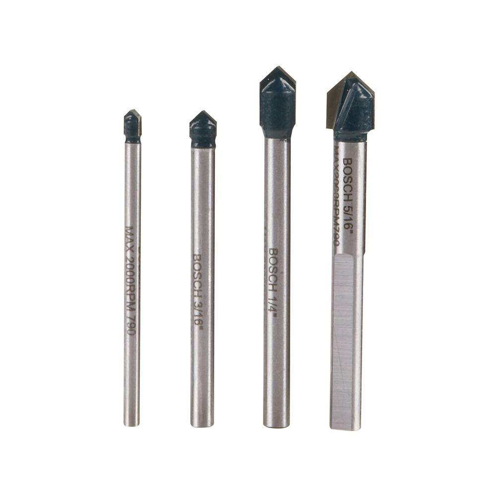 Ceramic Tile 1 4 In Drill Bits Power Tool Accessories The Carbide Tipped Glass And Tile Drill Bit