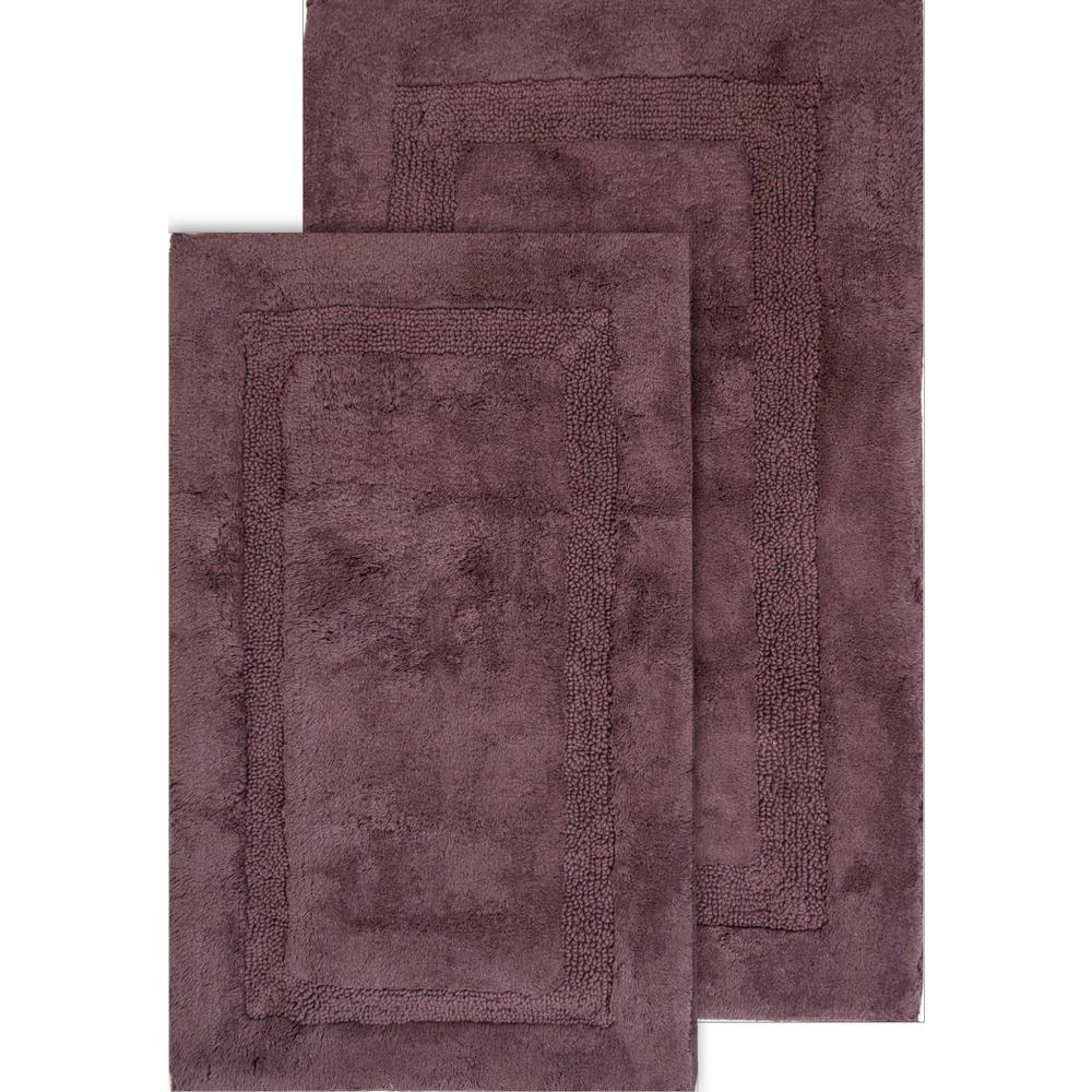 Bath Mat Floor Cotton Luxury Set 2 21x34 Purple Plum Bathroom Rug Gift New Bathmats Rugs Toilet Covers Bargwp Com