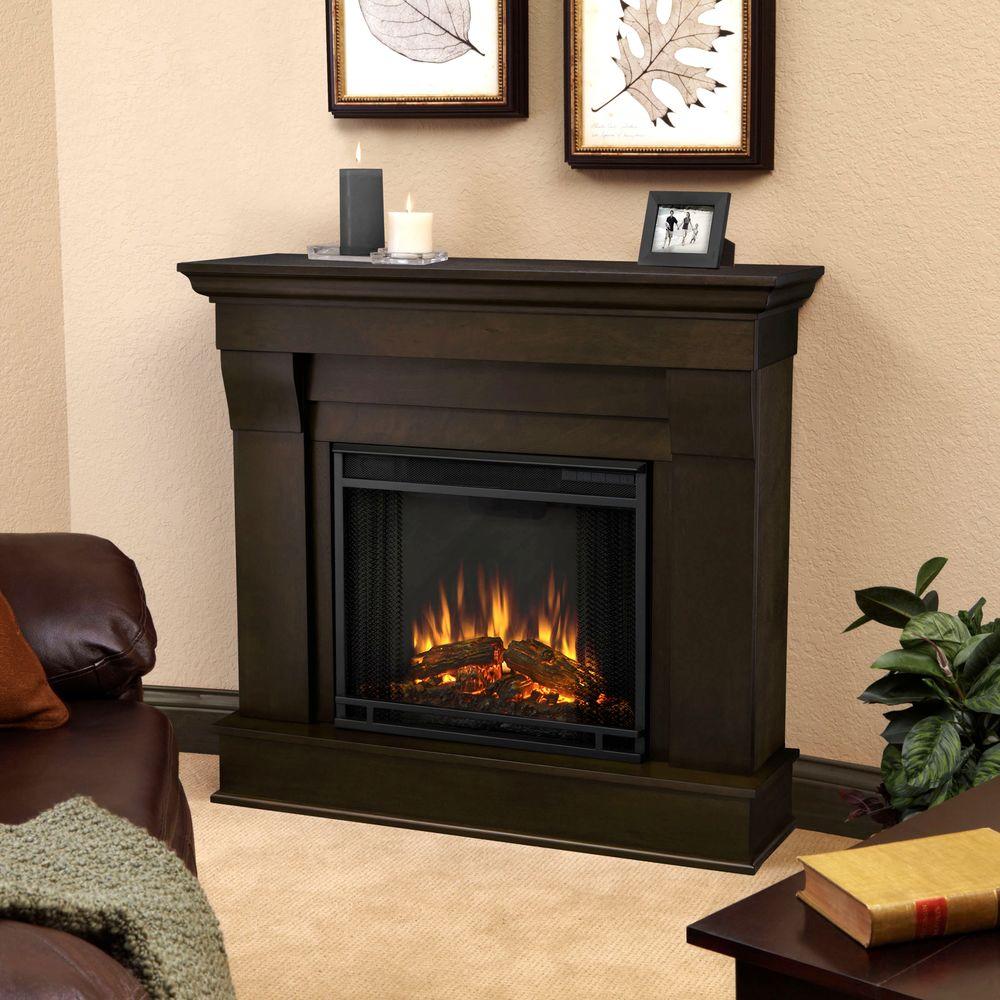 Real Flame Chateau 41 In Electric Fireplace In Dark Walnut 5910e