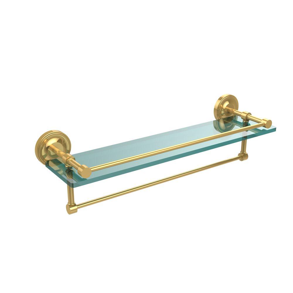 brass bathroom shelf