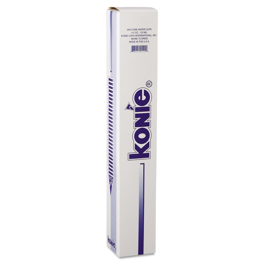 Cold 25 Bags//Carton Paper 200//Bag Cone Water Cups 4oz White