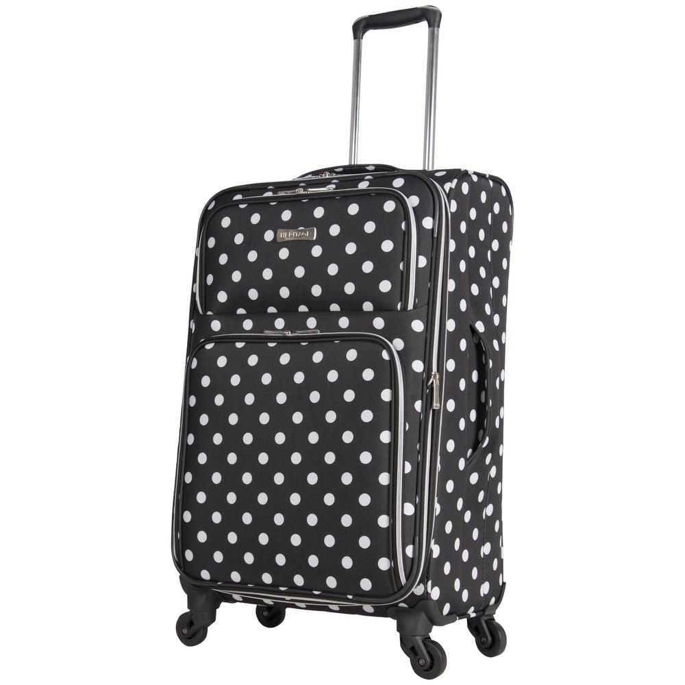 polka dot luggage