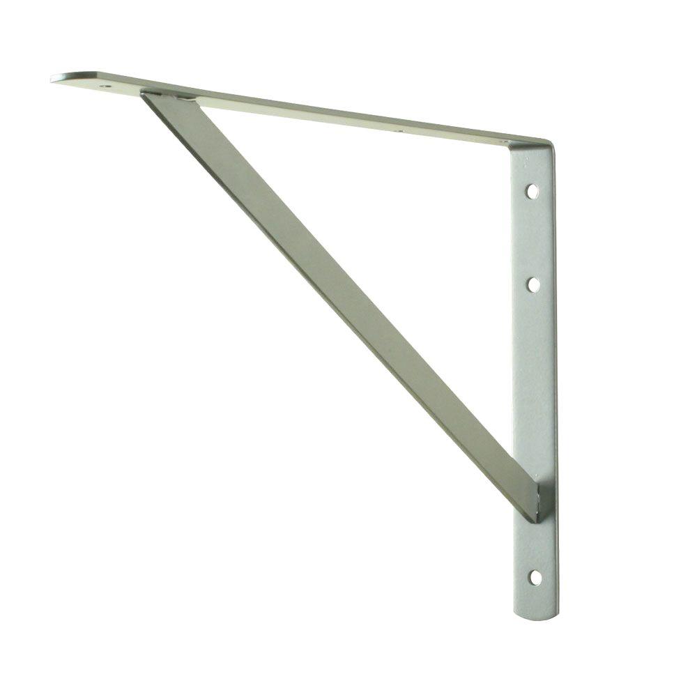 Crown Bolt 16 In X 10 Satin Nickel Heavy Duty Shelf Bracket Satin Nickel Heavy Duty Shelf Bracket