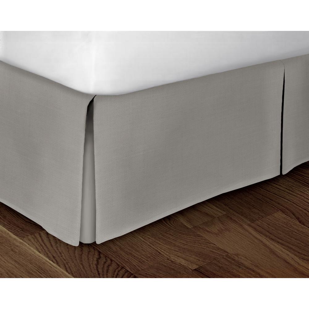 Rizzy Home Grey Solid Pattern Queen Bed Skirt Sktbt1330gy006080 Rizzy Home Grey Solid Pattern Queen Bed Skirt