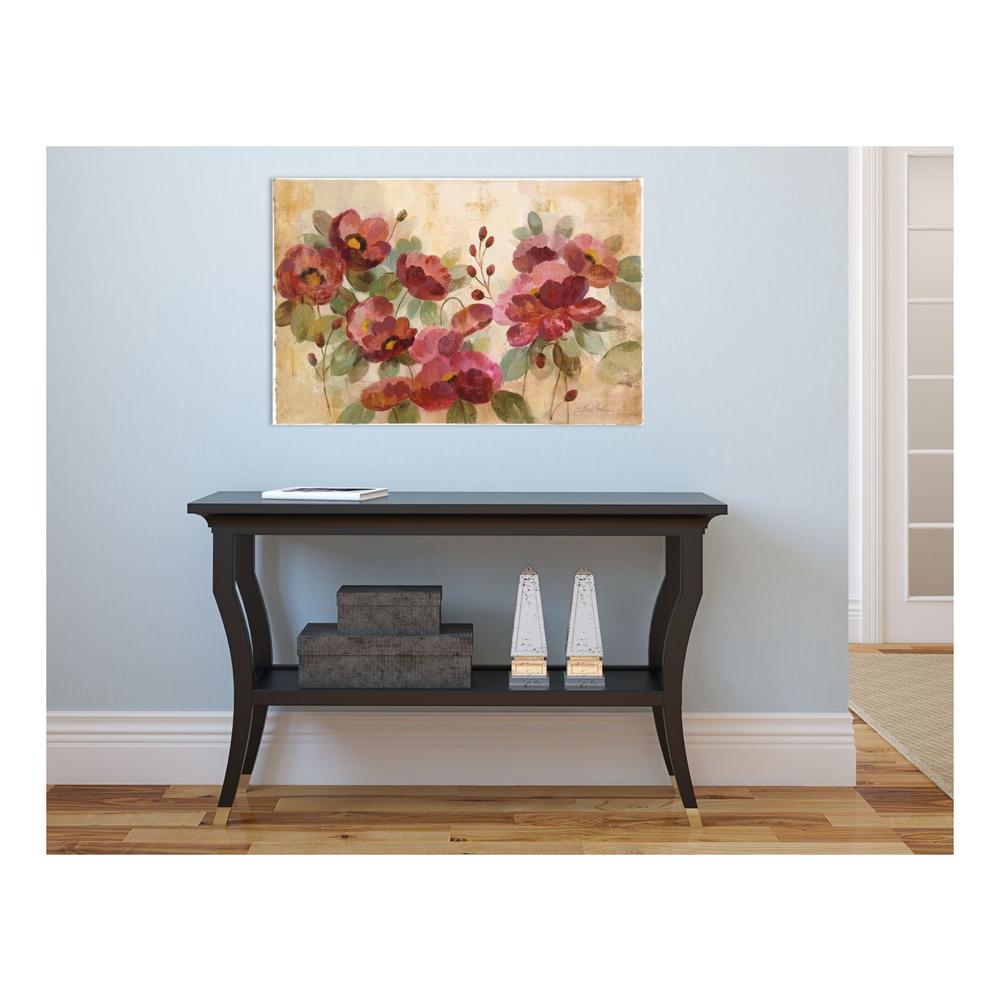 Amanti Art 27 In W X 18 In H Fleurs Rouge By Silvia