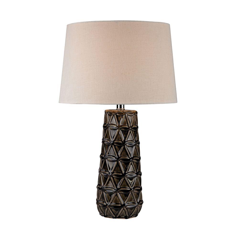 An Lighting 26 In Stacked Brown Pedals Table Lamp Tn 999282 Stacked Brown Pedals Table Lamp