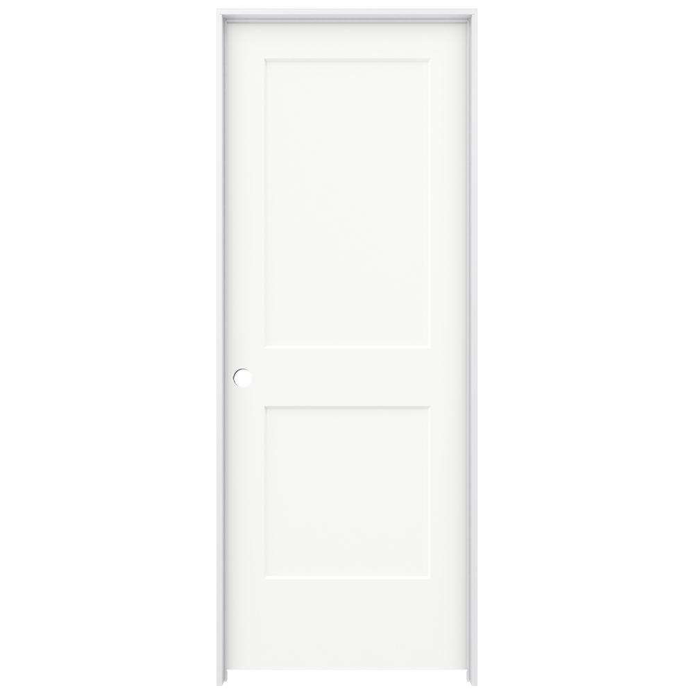 White Painted Prehung Doors Interior Closet The Home Monroe White Painted Right Hand Smooth Solid Core