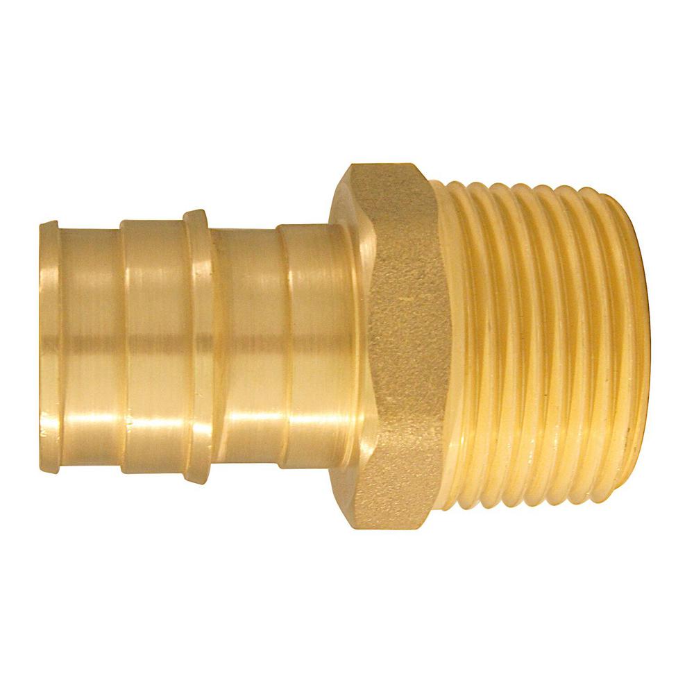 pex brass fittings barb apollo adapter pvc expansion mnpt male schedule straight homedepot