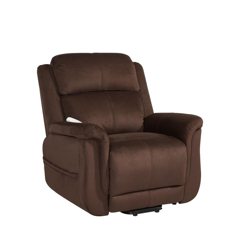 Serta Hartford Power Lift Recliner Chair In Walnut Sl Hamsu5095