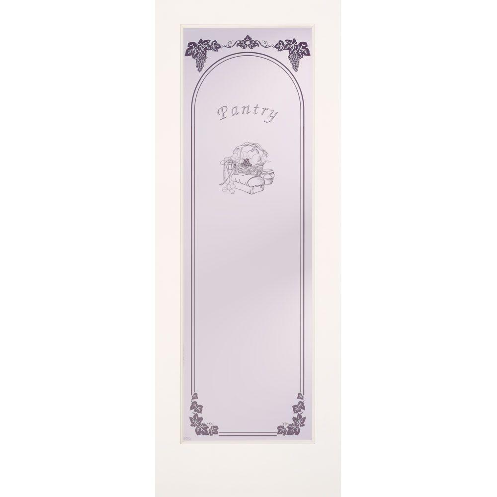 Pantry door frosted glass