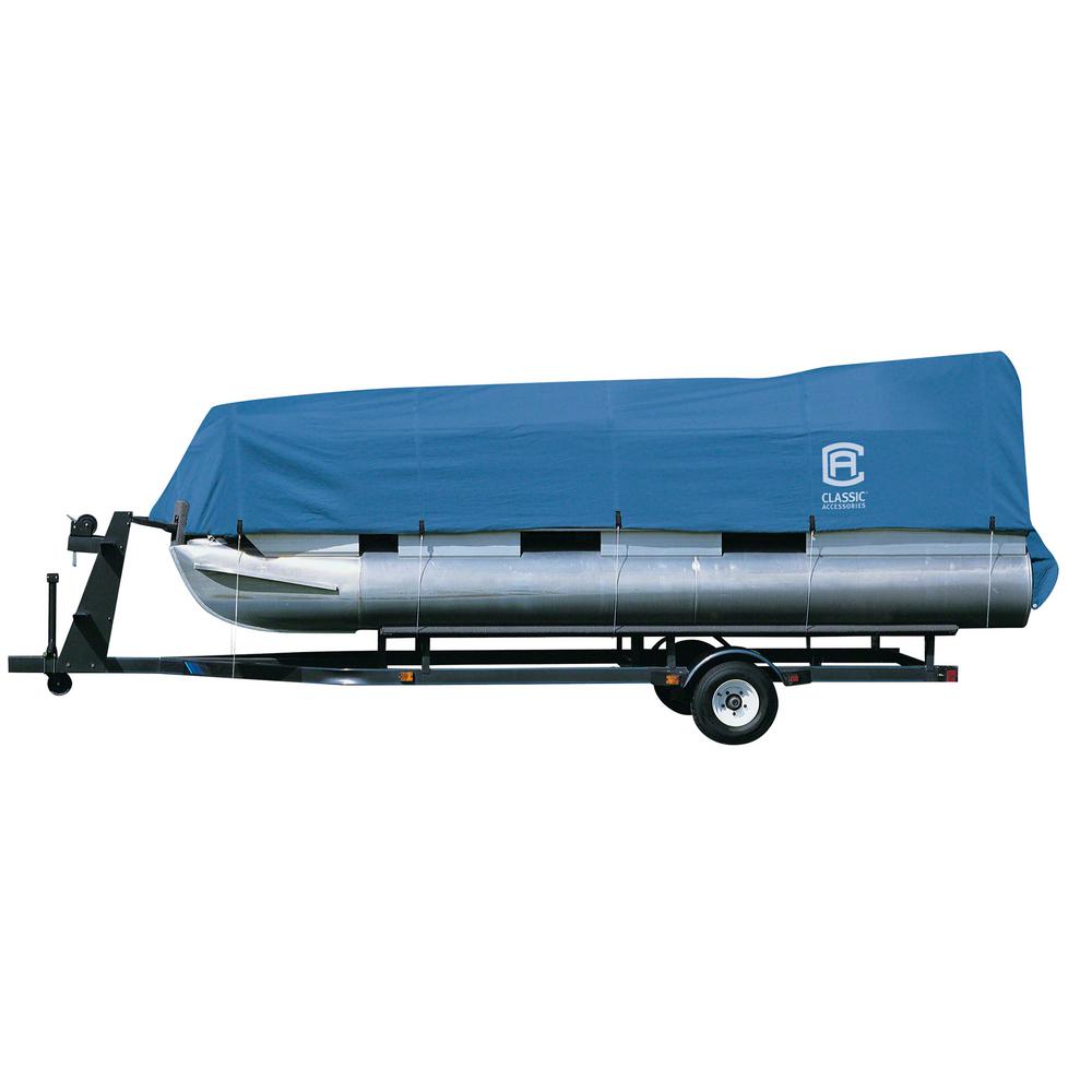 Classic Accessories Stellex 17 ft. to 20 ft. Pontoon Boat Cover2015008050100 The Home Depot