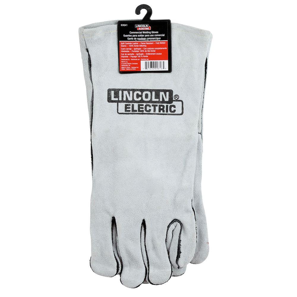 Welding Gloves Tig Lincoln Electric Welder's Gloves - Top Grain Leather ( Large, White) K3770-L White Cotton Gloves