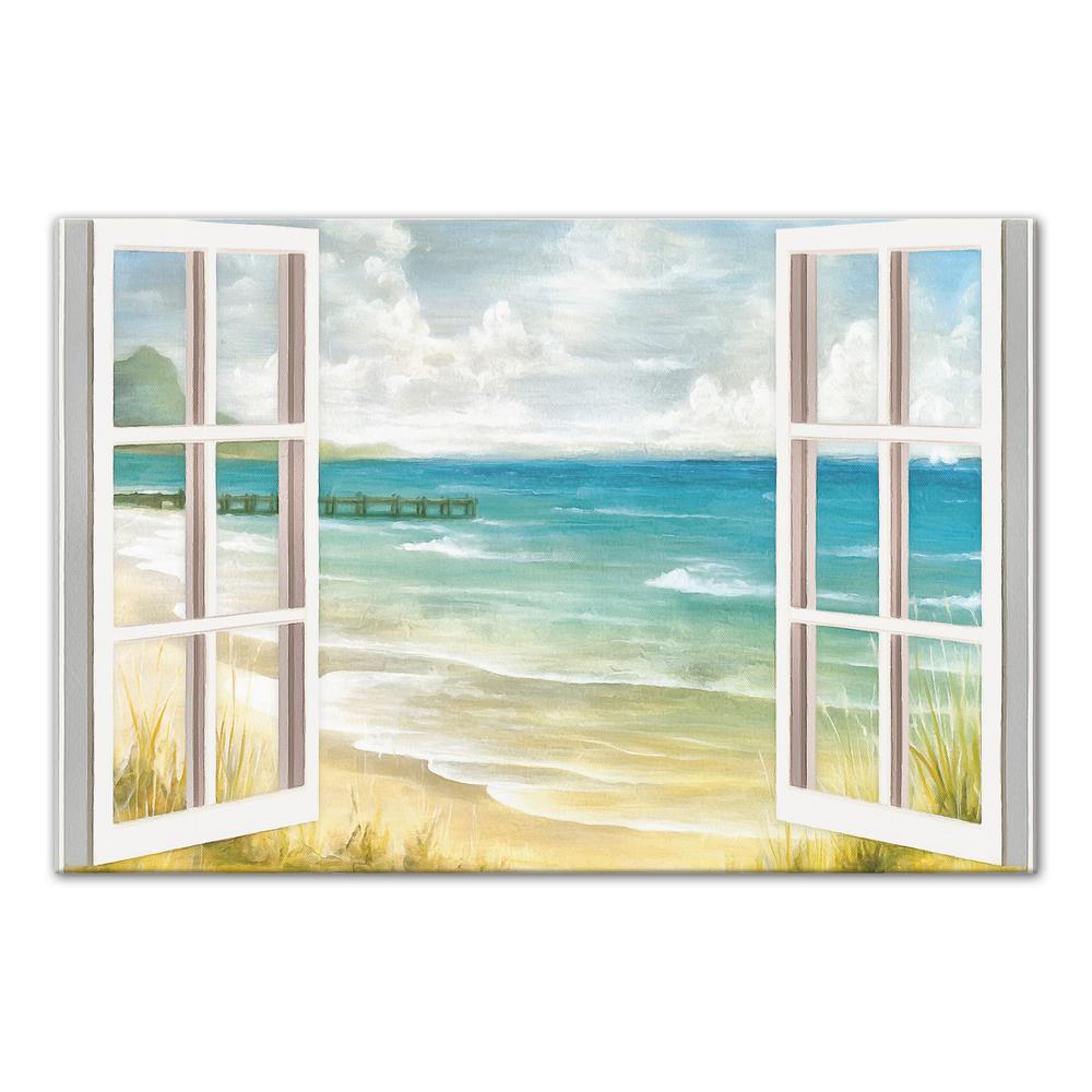 Designs Direct 20 In X 30 Open Windows To Beach Paradise Open Windows To Beach Paradise