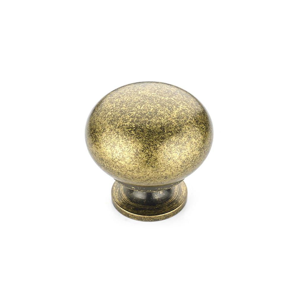 Richelieu Hardware 1 14 In Burnished Brass Cabinet Knob Bp4923bb The Home Depot 4500