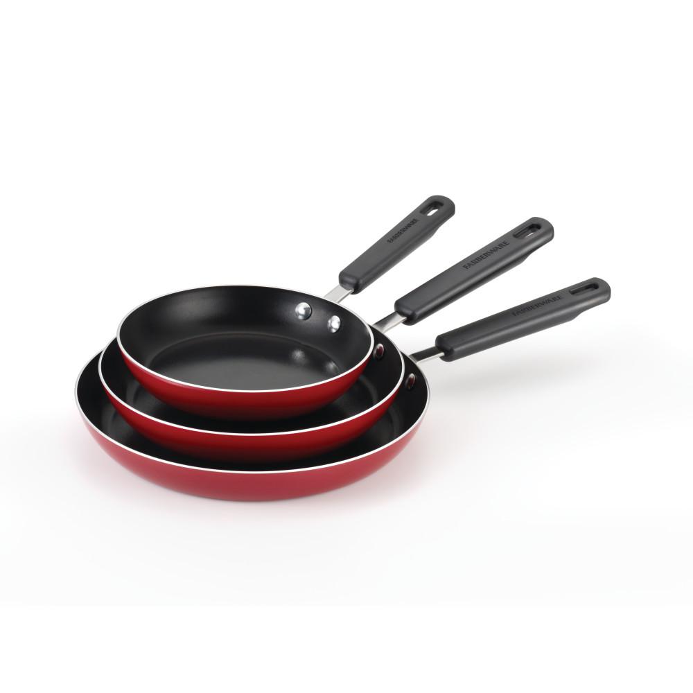 Farberware Aluminum Stovetop Skillet Set With Nonstick Coating21580