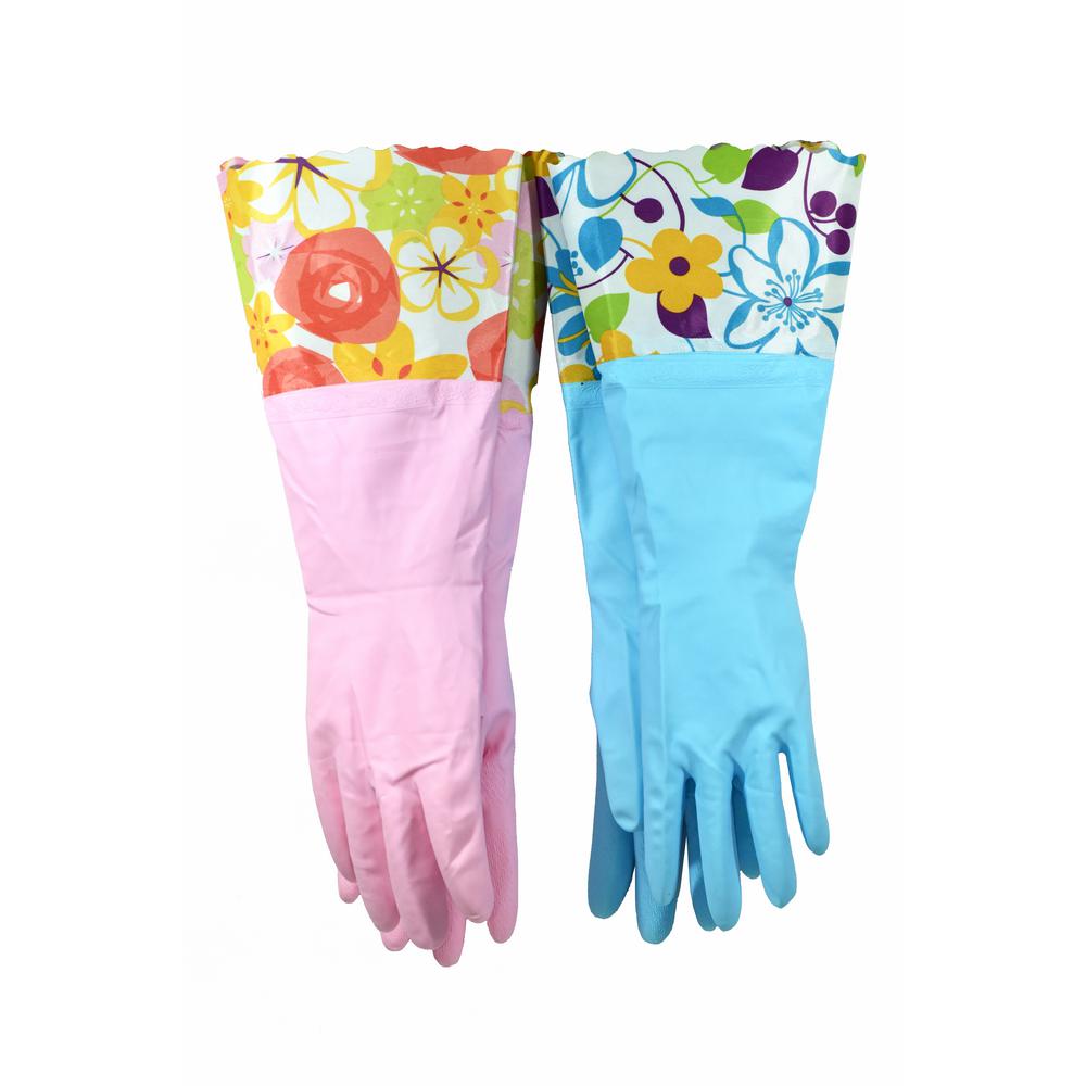 medium rubber gloves