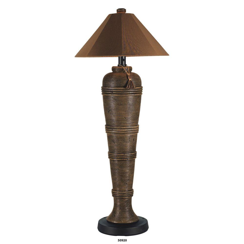 Patio Living Concepts Canyon 60 In Cocoa Outdoor Floor Lamp With Canyon 60 In Cocoa Outdoor Floor Lamp
