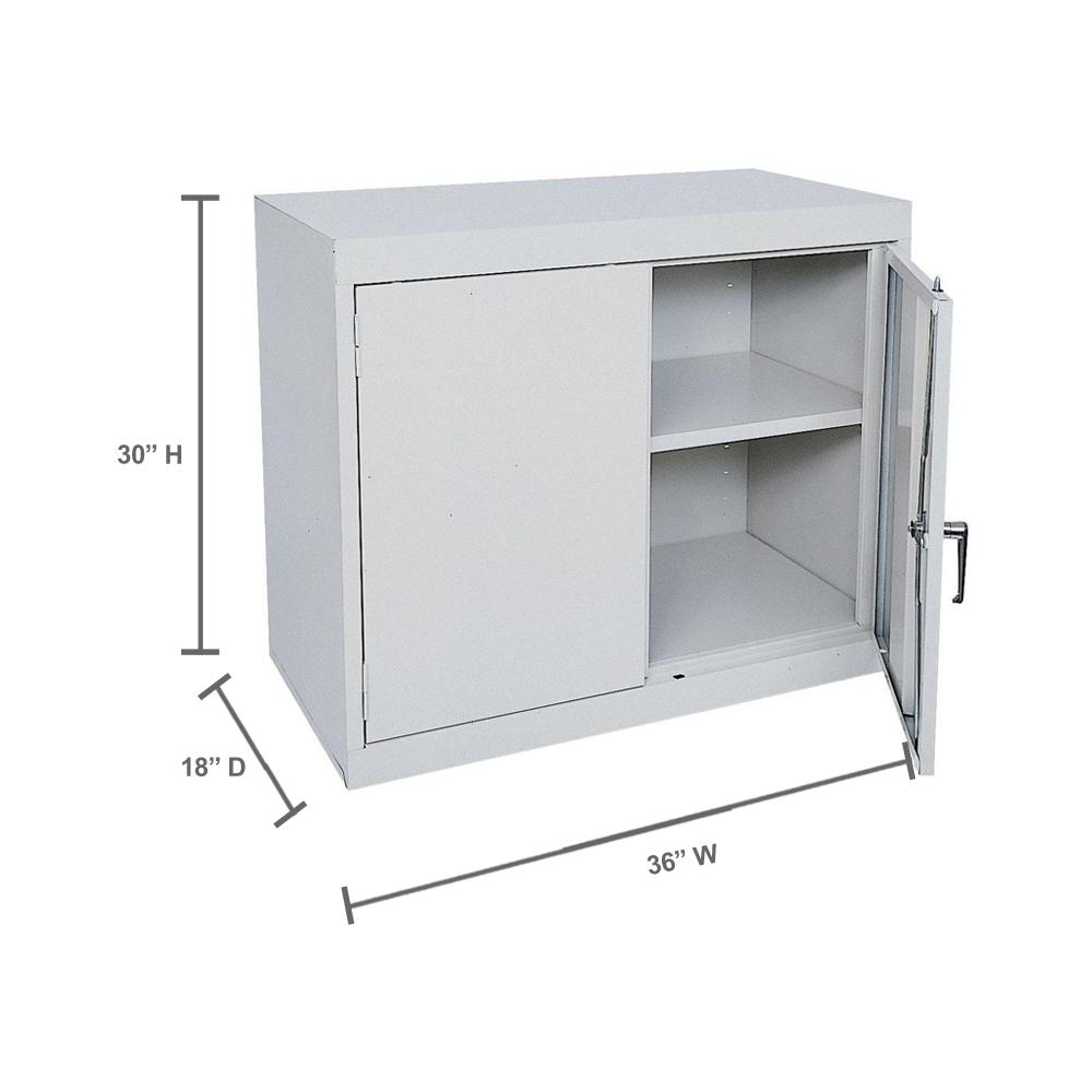 Sandusky 30 In H X 36 In W X 18 In D Steel Freestanding Base Storage Cabinet In Dove Gray Ea11361830 05 The Home Depot