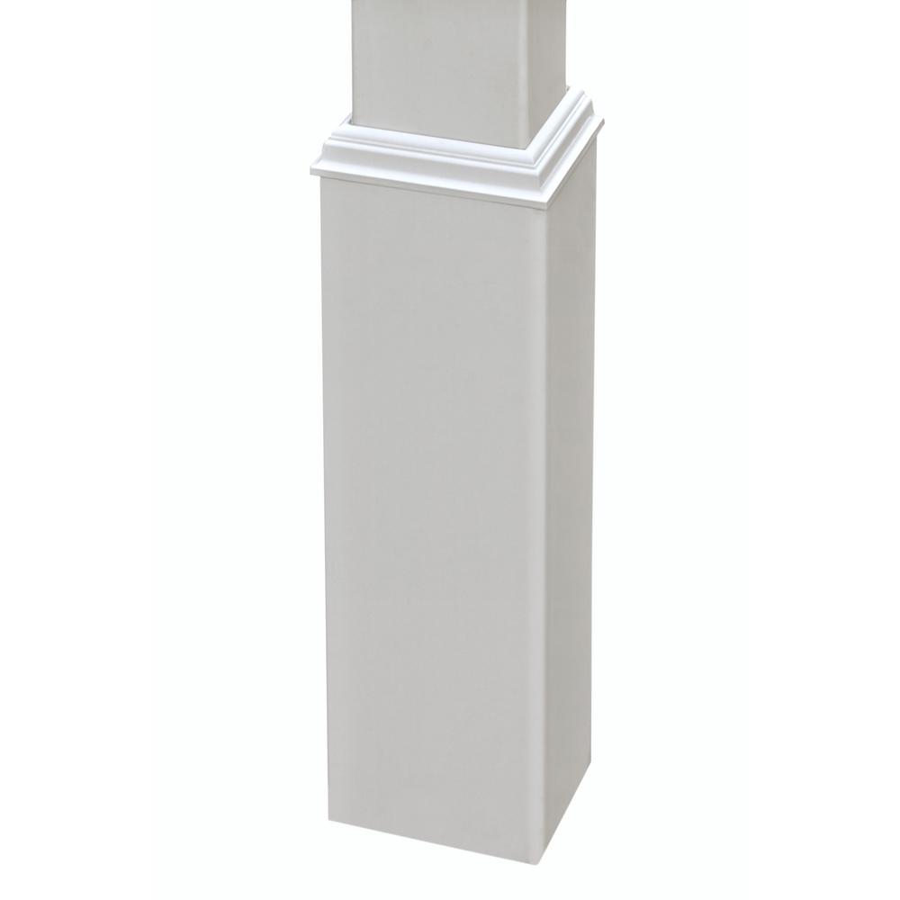 New England Arbors 6 in. x 6 in. x 36 in. White Vinyl Post Extension