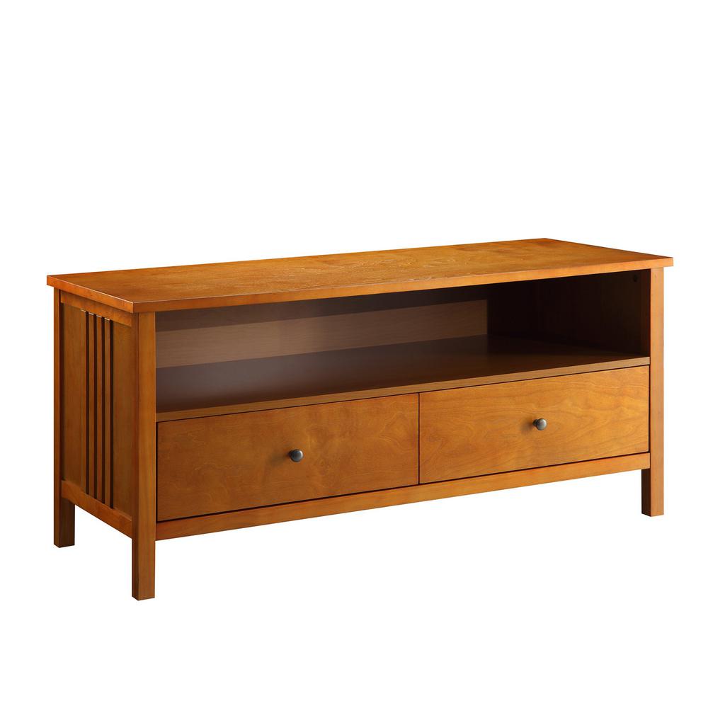 Oak Mission Tv Stand Sk19211c Mo The Home Depot Oak Mission Tv Stand