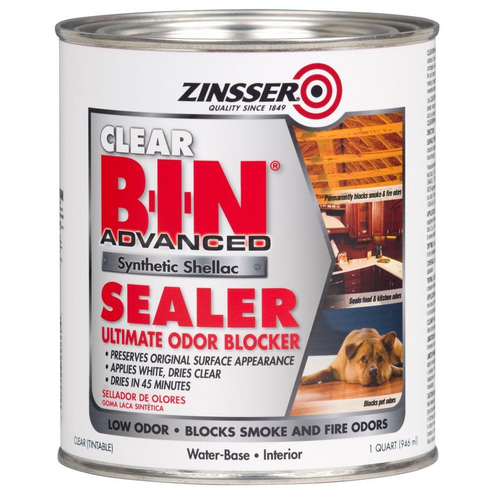 Zinsser 1qt. BIN Clear Advanced Synthetic Shellac Sealer (Case of 4