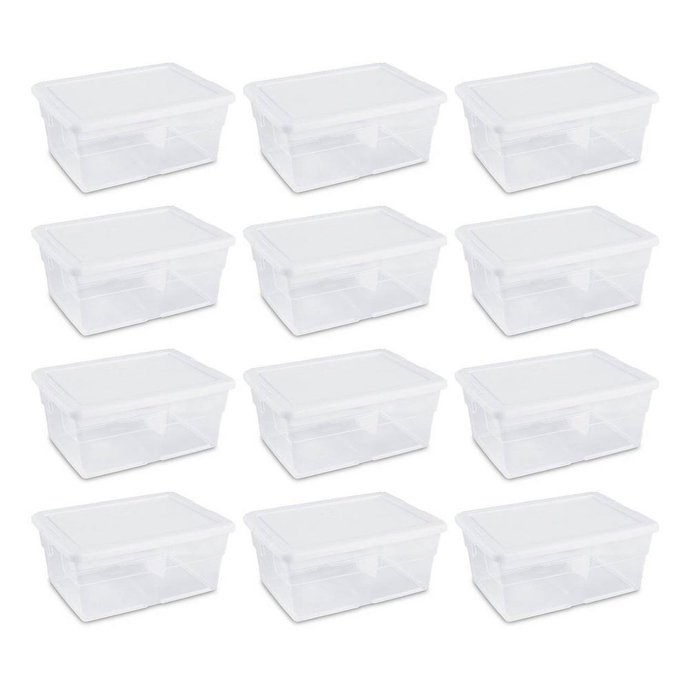 clear stacking storage containers