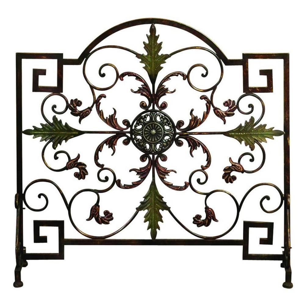 Bronze Fireplace Screens Fireplaces The Home Depot