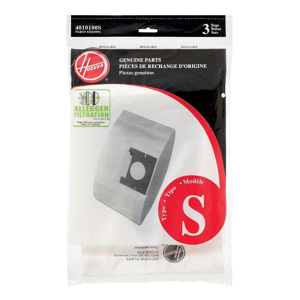 Hoover Type S Allergen Filtration Bags 3 Pack