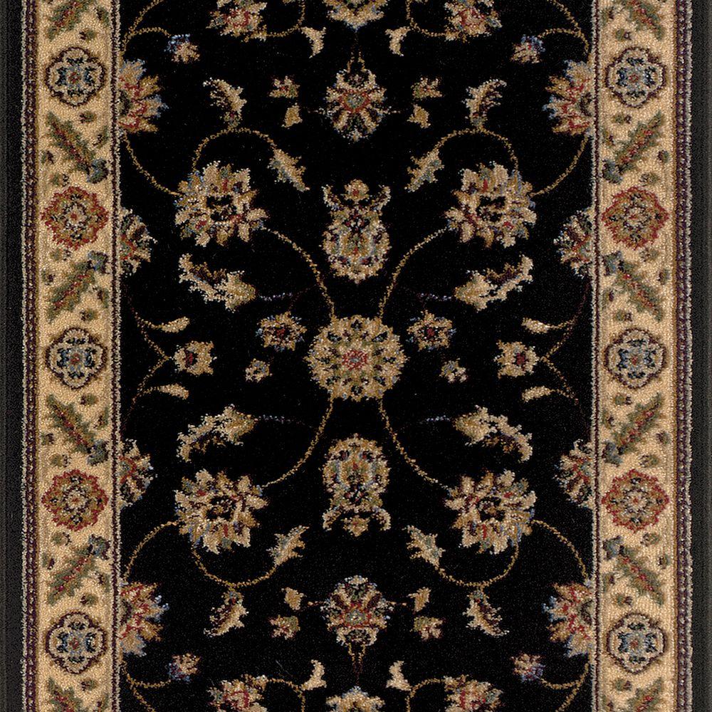 TrafficMASTER Canyon Kazmir Black 26 inch x 50 ft. Roll Rug Runner by TrafficMASTER