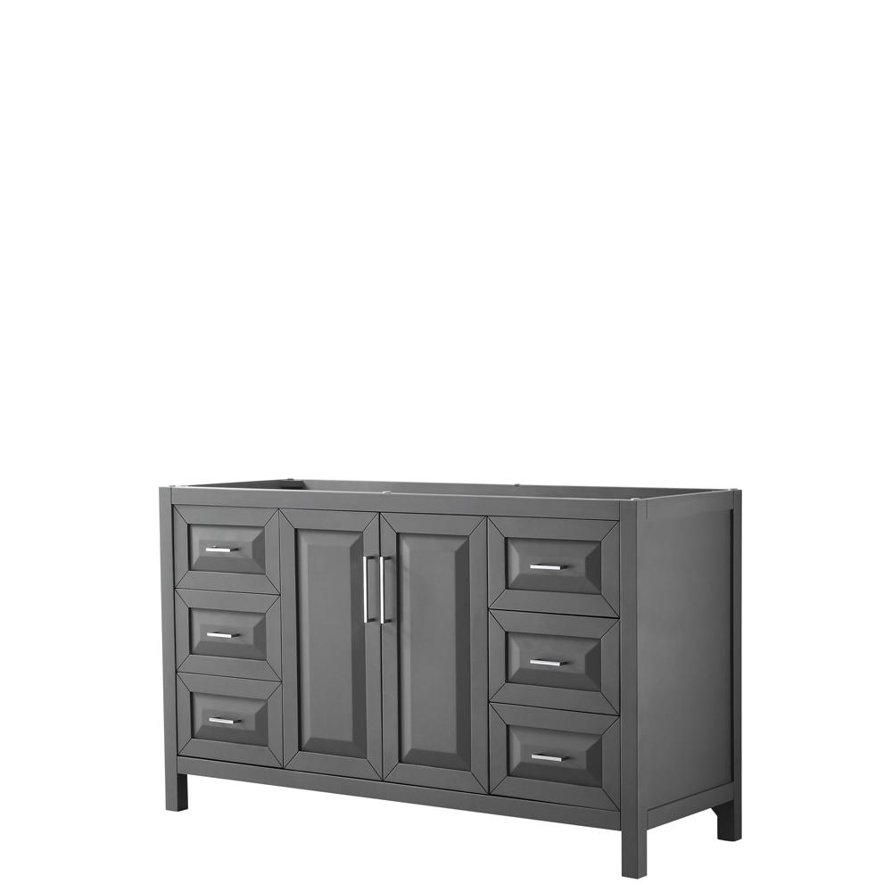 Single Sink Gray 60 Inch Vanities Without Tops Single Bathroom Vanity Cabinet Only In Dark Gray