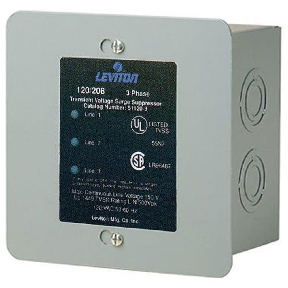 Leviton 120/208Volt 3Phase WYE Surge Protector Panel51120003 The