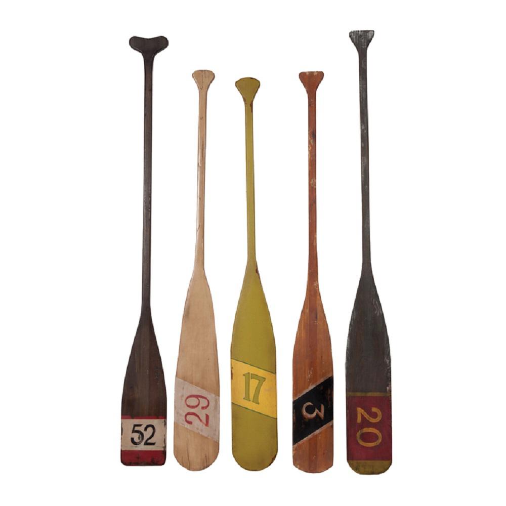 An Lighting 7 In X 70 Multi Finished Wooden Decorative An Lighting 7 In X 70 Multi Finished Wooden Decorative Nautical Oars