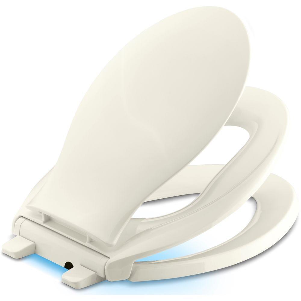 KOHLER Transitions Nightlight Elongated Closed Front Toilet Seat in