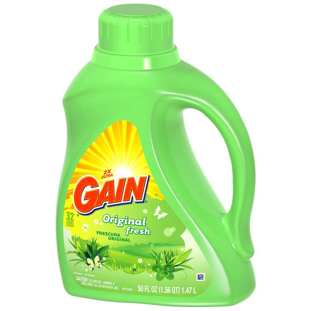 Gain 50 oz. Original Scent Liquid Laundry Detergent (32Load