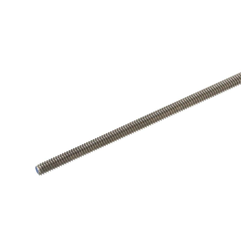Zinc Plated Steel Fully Threaded Rod Made in US 12 Length Right Hand Threads 1//2-13 Thread Size
