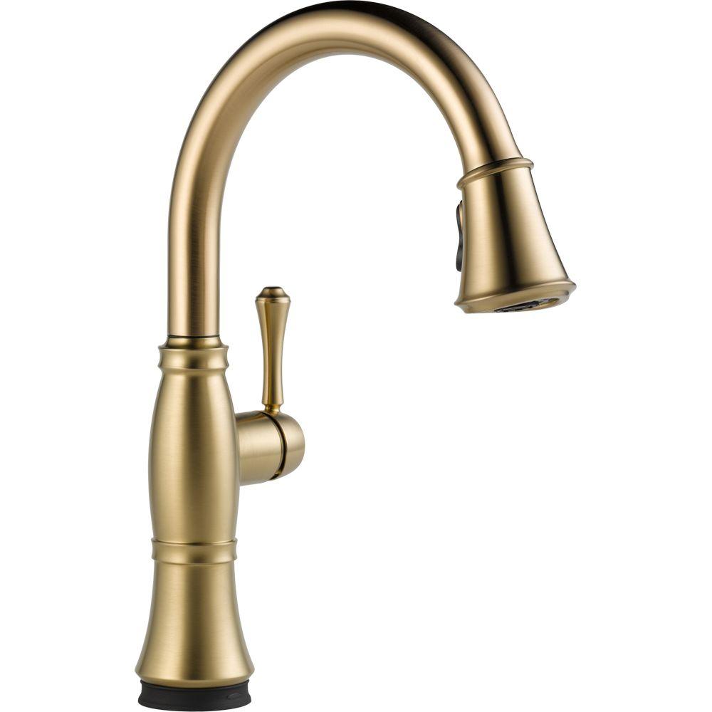 Br Gold Kitchen Faucets The Home Depot Cidy Touch Single Handle Pull Down Sprayer Kitchen Faucet