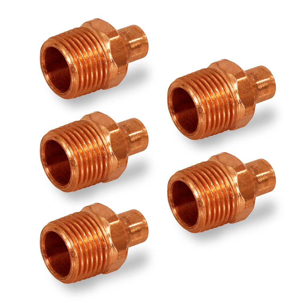 The Plumber's Choice 3/4 in. Sweat x 1/2 in. MIP Copper