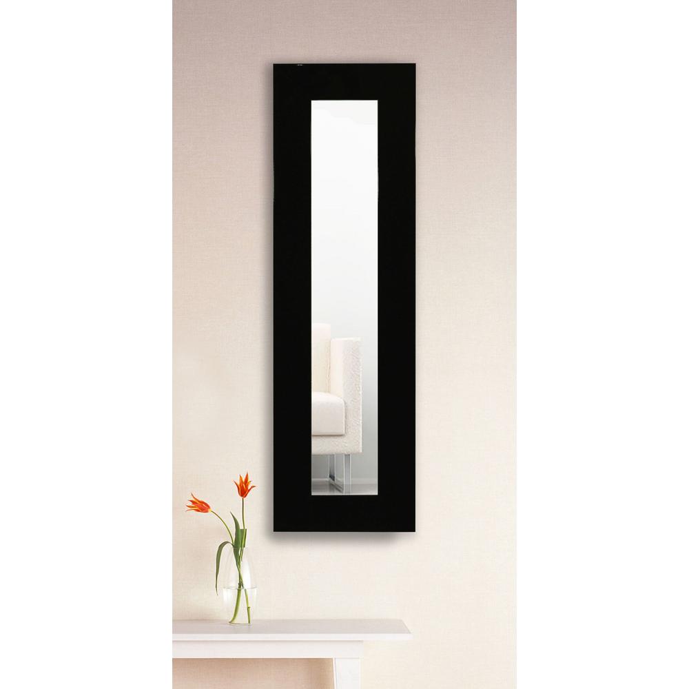 36 5 In X 24 Black Endicott Non Beveled Vanity Wall Mirror 16 In X 4 Delta Black Non Beveled Vanity Mirror